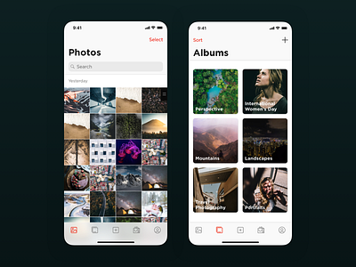 Canon Irista for iOS app design ui ux