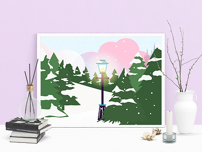 Narnia chronicles of narnia illustration snow
