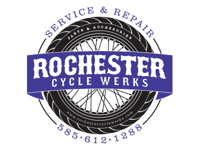 Rochester Cycle Werks Logo branding logo typography vector
