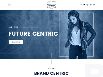Centric Brands branding fashion brand photoshop website design