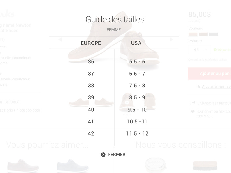 Guidetailles