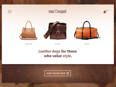 MacDougall - Leather bags store