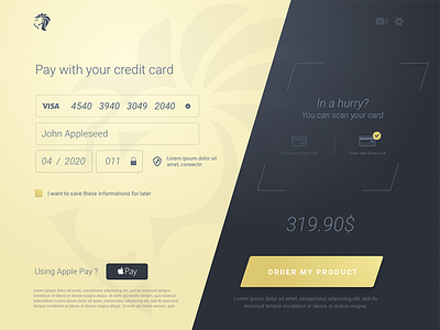 #dailyUI - 002- Credit Card Payment