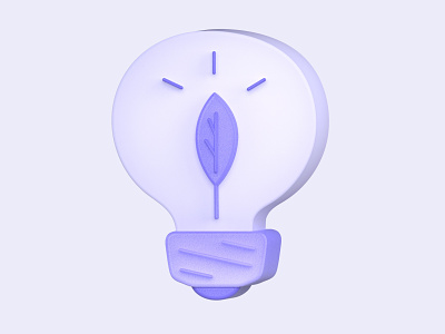 Light Bulb 3d 3d artist c4d design flat icon illustration keyshot light minimal zbrush