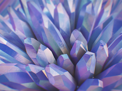 Crystals💎 3d after affects animation cinema 4d element3d enviroment gif