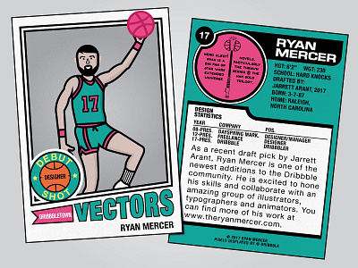 Dribbbletown Vectors basketball card debut retro star wars vectors