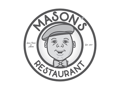 Mason's Restaurant Logo food logo mason restaurant soul