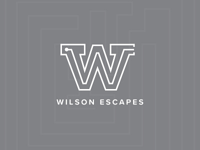 Wilson Escapes Logo branding escape logo maze room