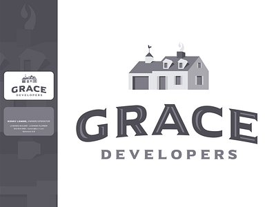 Grace Developers Branding builder chimney developer grace logo serif