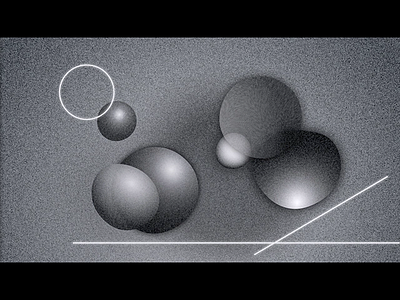 Satie soundscape after effects gradient grain monochrome noise procedural animation soundscape