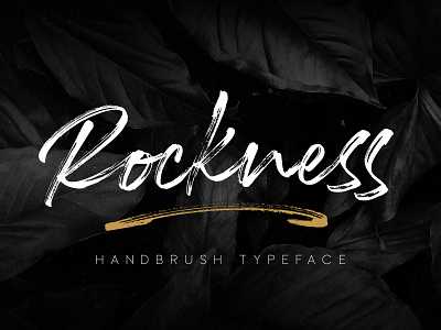 Rockness - Handbrush Typeface