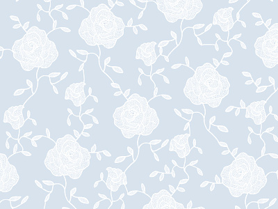 Hand-drawn roses lace lace pattern rose