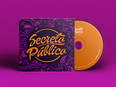 Portada Secreto Público branding design cover design design graphic design illustration lettering music album music art type typography