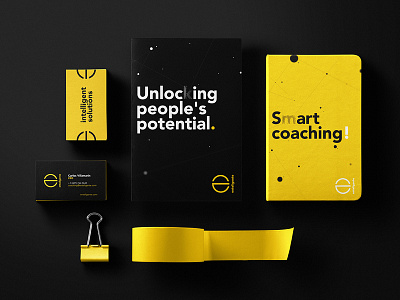 Enteligente Branding branding branding design design graphic design logo logotipo logotype typography yellow