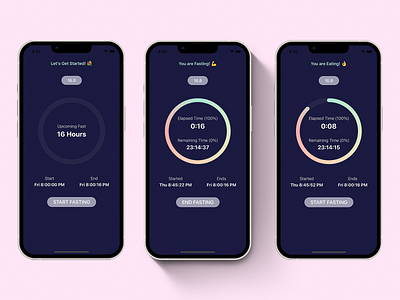 Fasting Tracker App UI