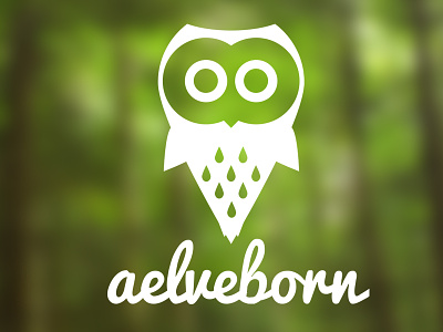 aelveborn owl bird forrest icon logo logotype owl payoff