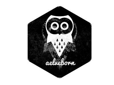 aelveborn owl black and white aelveborn art design icon logo logotype owl stamp