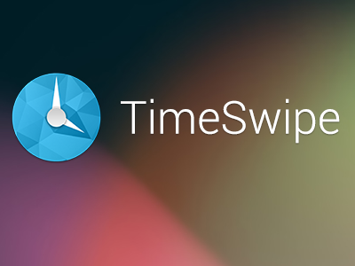 Timeswipe android clock logo timer timeswipe