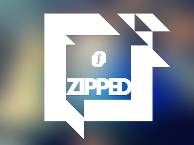 unzipped logo blur icon logo logotype