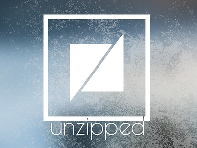 Unzipped Labs blur grunge icon logo logotype