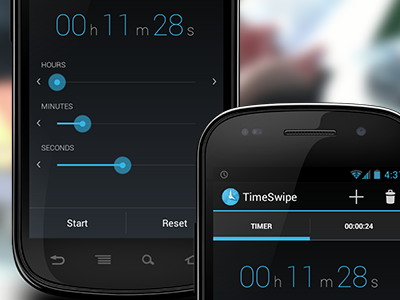 Timeswipe enhanced android app clock countdown free google stopwatch timer timeswipe