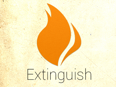 Extinguish Logo android app extinguish flame logo roboto
