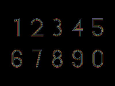 Countdown Numbering branding illustration pride