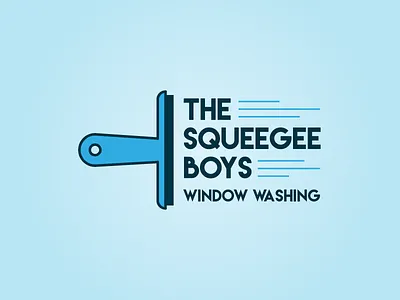 The Squeegee Boys branding identity local logo