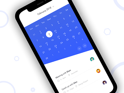 Mobile - Calendar UI