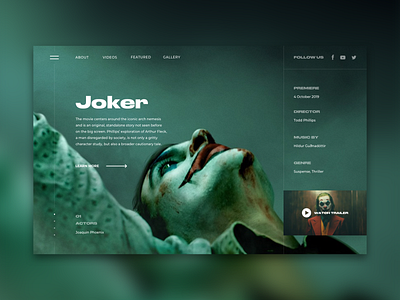 Movie page concept