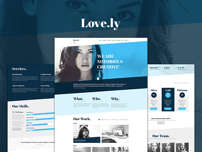 Love.ly - Simple & Elegant WordPress theme agency bootstrap creative elegant lovely one page portfolio skew wordpress theme