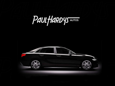Paul Hardys autos black branding cars logo logotype