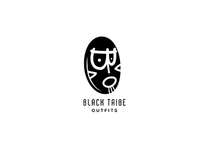 Black tribe african brand brand mark clothing logo mask outfits