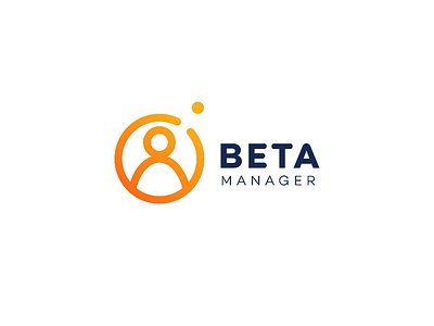 Beta manager logo design admin brand mark logo virtual assistant