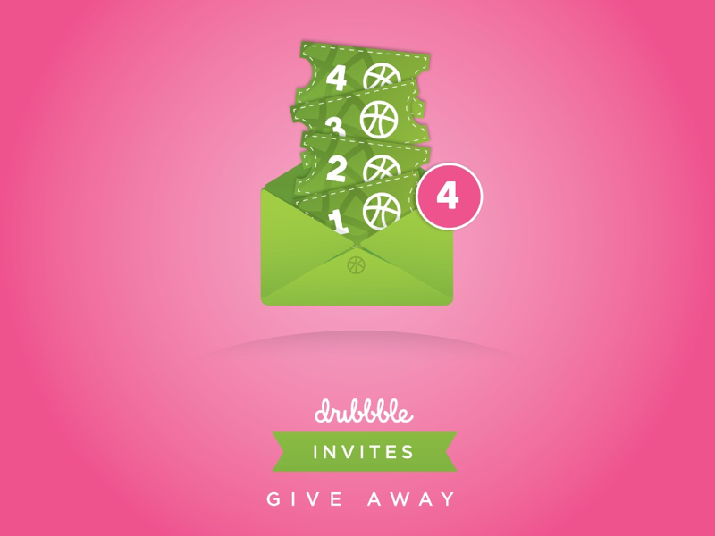 dribble Invite Giveaway green giveaway invites