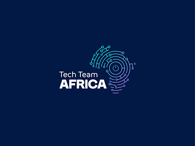 Tech Team Africa africa branding brandmark designs flat green icon logo negative space purple team tech