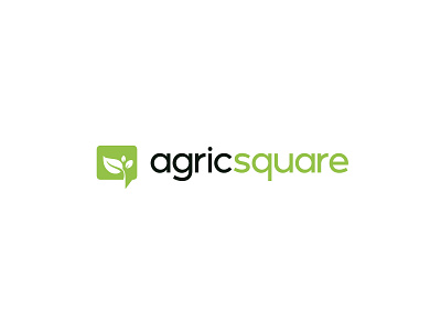 Agricsquare Logo Design africa agriculture animation brand brand mark branding chat box comunity design fashion green identity leaf logo minimalist typography vector