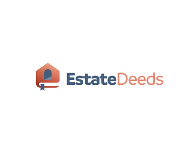 Estate Deeds Logo Design blue branding brandmark brown deeds design estate legal logo online real estate realtor