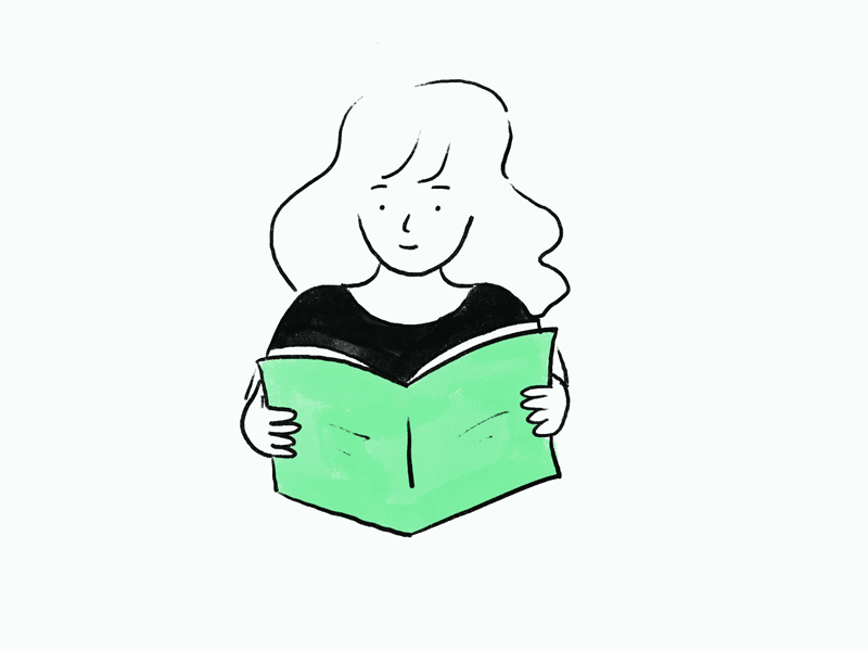 Reading by Akriti Bhusal on Dribbble