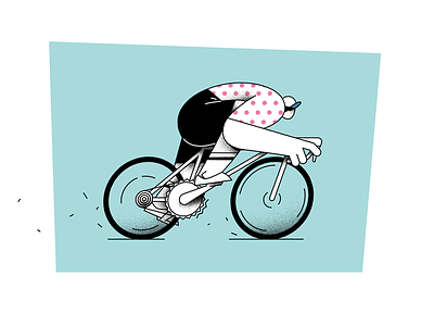 cycling 2d 2d art cartoon design flat illustration vector