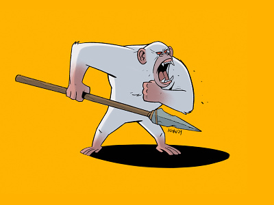 Ape 2d 2d art ape cartoon character characterdesign gorilla illustration monkey