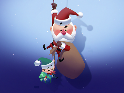 Santa! cartoon character characterdesign christmas christmas card illustration santa