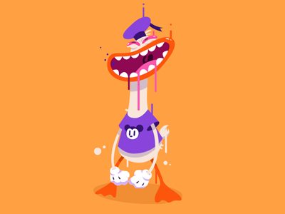 DonaldDuck! character design doland donalduck vector