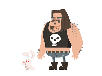 Heavy Metal Character animation character characterdesign heavymetal metal rock vector
