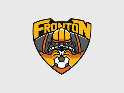 Fronton Soccer Team football logo logotype soccer sport sportlogo vector worker