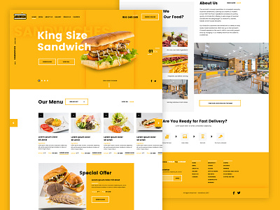 Restaurant website design