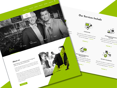 Website design for IT company design homepage landing page tech ui webpage website