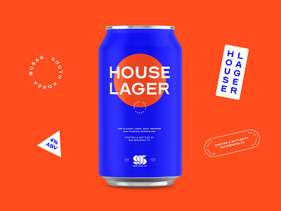 993 House Lager beer beer can branding brewery clean craft beer craft brewery design drink flat illustration logo packaging
