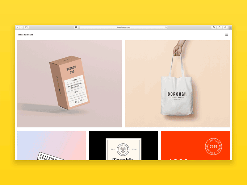 New Portfolio Website! branding clean design minimal personal branding portfolio portfolio design ui ux web web design website