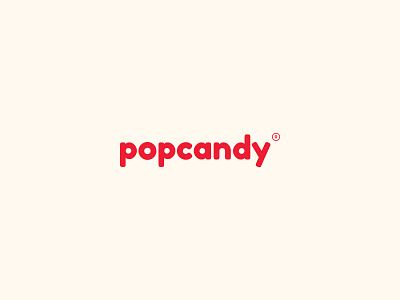 Popcandy badge brand brand identity fashion icon identity illustration kidswear logo minimal pink red simple simple logo type typography